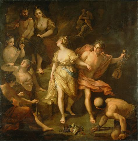 Orpheus and Eurydice Painting by Jean Raoux