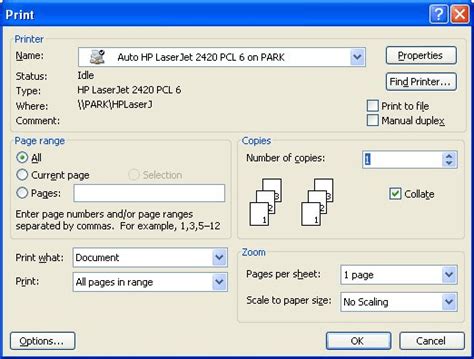 Multiple Pages Per Sheet (Microsoft Word)