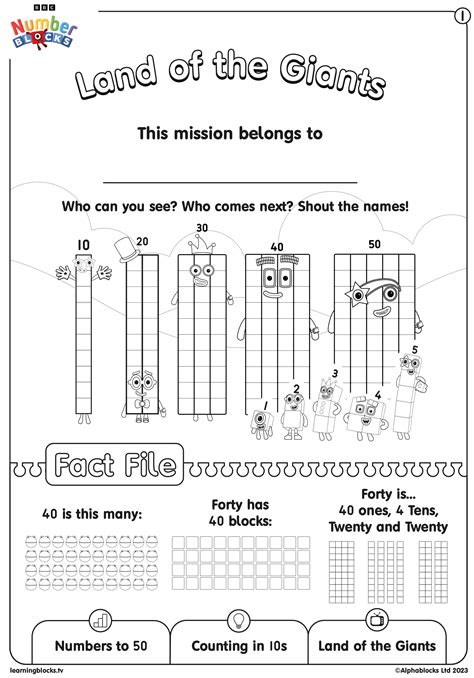 Numberblocks | Activities | Level 4