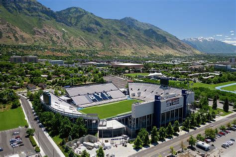 Lavell Edwards Stadium Aerial Photograph by Dave Koch - Fine Art America