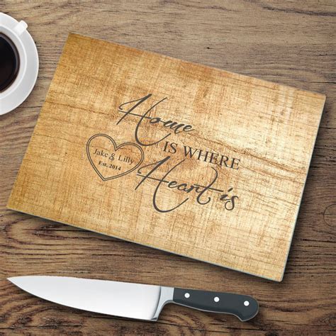 Personalized Glass Cutting Board in 7 Designs - Unique Gifts by Lucy