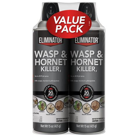 Eliminator Wasp & Hornet Killer Aerosol Spray, 2/15-Ounce - Walmart.com