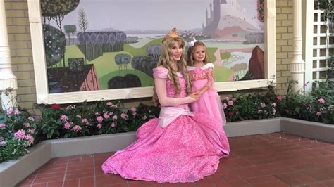 Lynlee meets Princess Aurora (Sleeping Beauty) at Disney World (Magic ...