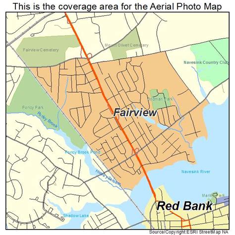 Aerial Photography Map of Fairview, NJ New Jersey