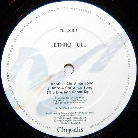 Jethro Tull – Another Christmas Song (12" EP - UK Pressing) - Record Cellar Canada