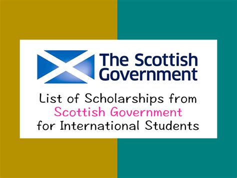 Scottish Government Scholarships for International Students 2023