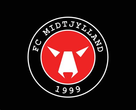 FC Midtjylland Club Logo Symbol Denmark League Football Abstract Design Vector Illustration With ...