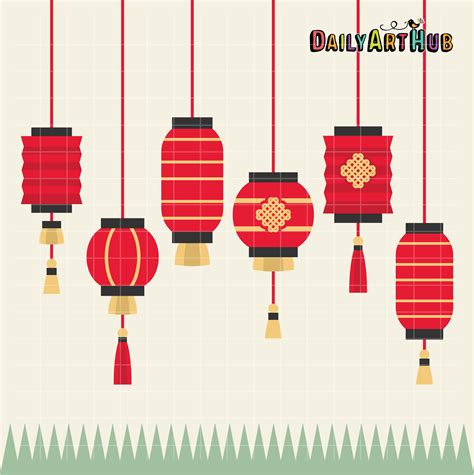 Chinese Lanterns Clip Art Set – Daily Art Hub – Free Clip Art Everyday