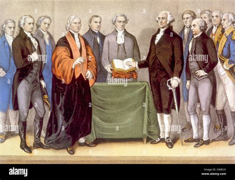 George Washington's presidential inauguration in New York on April 30 ...