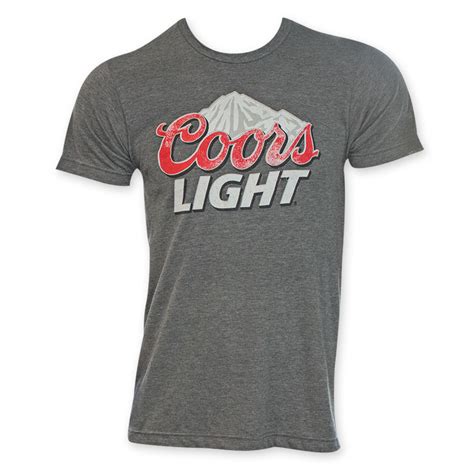 Coors Light Mountains Logo Men's Grey T-Shirt