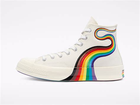 Converse Celebrates Pride Month With Dazzling Rainbow Sneakers - Alam ...