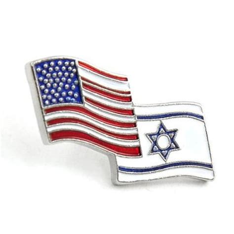 American Israeli Flag Lapel Pin