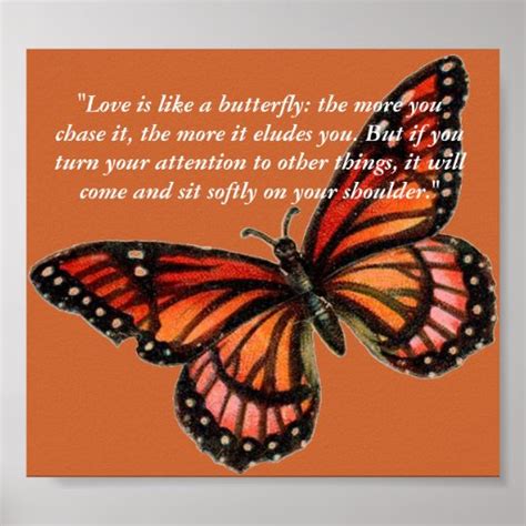 "Love is like a butterfly: the more... Print | Zazzle