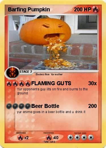 Pokémon Barfing Pumpkin 1 1 - FLAMING GUTS - My Pokemon Card