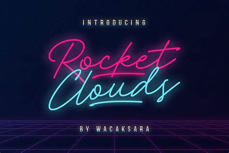 Rocket Clouds Script Font Free Download - Creativetacos