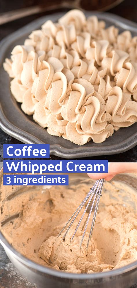 Coffee Whipped Cream | Recipes with whipping cream, Homemade whipped ...