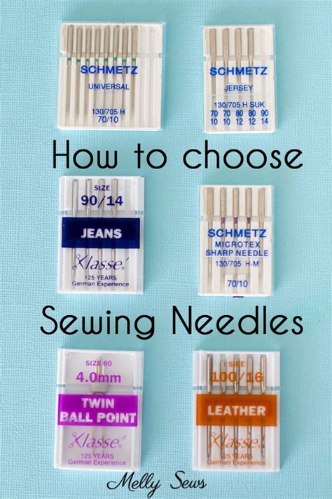 How to Choose a Sewing Machine Needle - Melly Sews