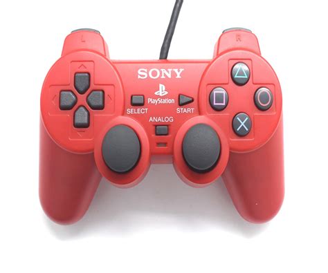 PS2 Official DualShock 2 Controller Hard Red | PS2 Controller | Baxtros