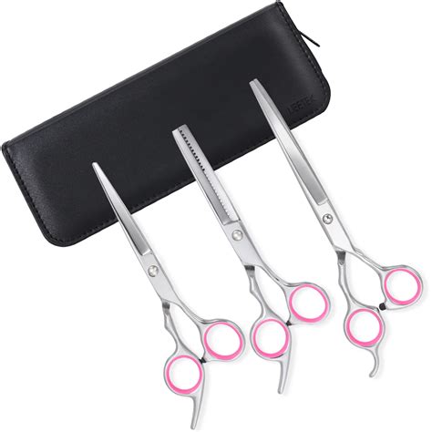 Pet Hair Grooming Scissors Kits Stainless Steel Sharp Dog Cat Grooming ...