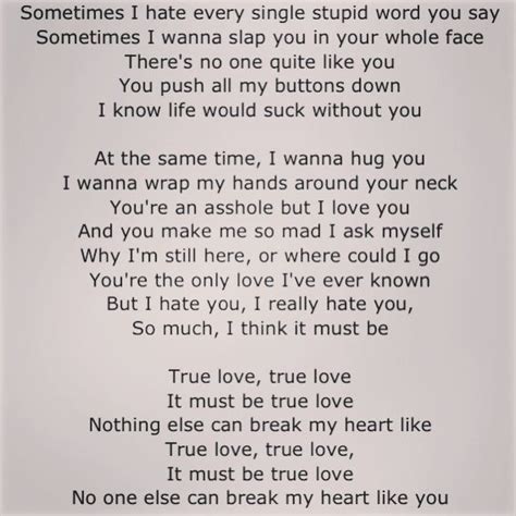 True love p!nk....This song describes our relationship perfectly. He ...