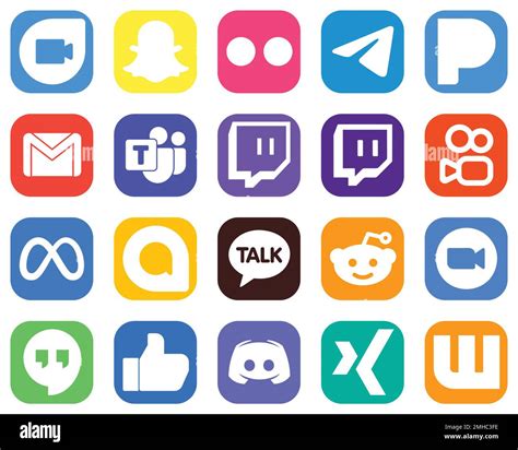 20 Social Media Icons for Your Branding such as google allo. meta ...