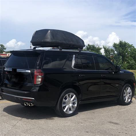 Black roof Cargo Racks for Chevrolet Chevy Tahoe 2021 2022 / GMC Yukon XL 2021 2022 / Cadillac ...