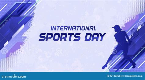 Sports Background Vector. International Sports Day Illustration, Graphic Design for the ...