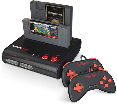 Console NES + Super NES Retro Duo - Noire et Rouge: Amazon.fr: Jeux vidéo