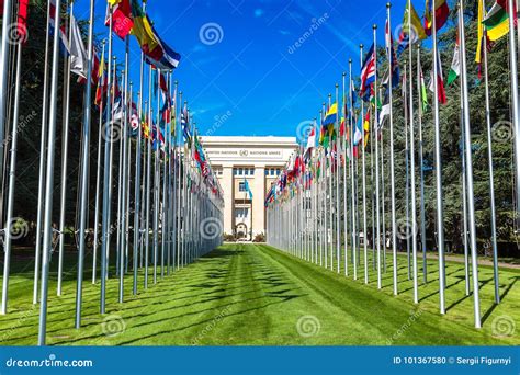 United Nations in Geneva editorial image. Image of international ...