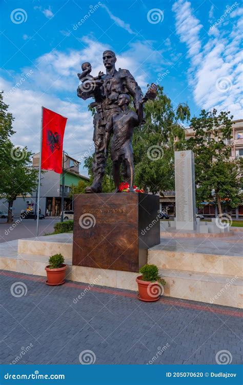 Statue at the Center of Peja, Kosovo Editorial Image - Image of history ...