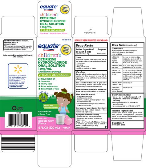 Zyrtec Children S Dosing Chart | Kids Matttroy