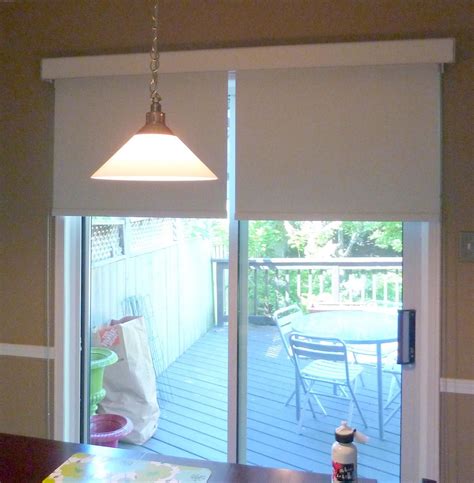 Roller Shades for Patio Doors | Patio door blinds, Sliding glass door ...