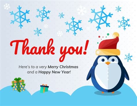 Thank You In A Christmas Card - Cards Invitation