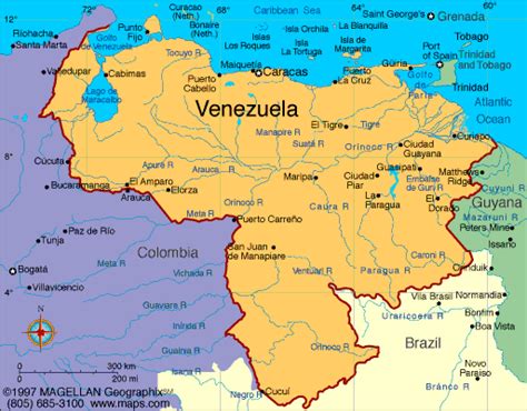 Venezuela Map | Infoplease