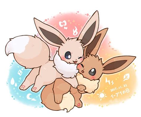 Extremely Cute Shiny Eevee and Eevee | Pokemon eevee, Cute pokemon ...