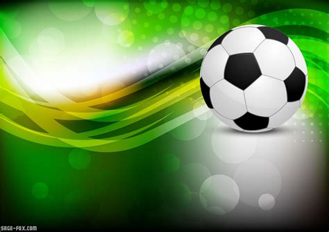 Abstract background with soccer ball - SageFox PowerPoint Images