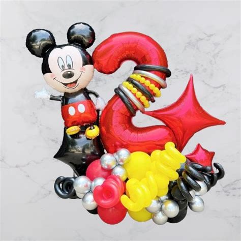 Mickey Mouse Foil DIY Balloon Sculpture Kit Birthday Boy Girl Number ...