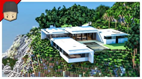 Minecraft Modern House In A Mountain - Pixel Art Grid Gallery