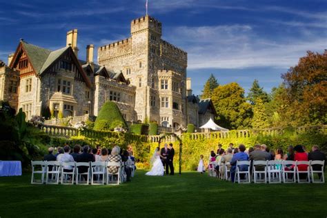 Garden ceremony at Hatley Castle | Royal Roads University Hatley Park