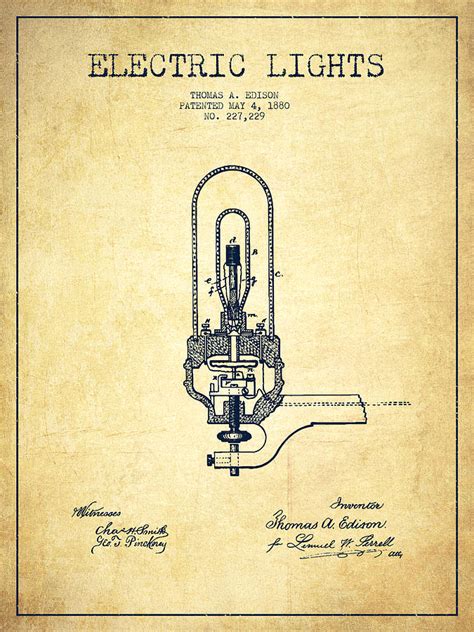 Thomas Edison Light Bulb Sketch