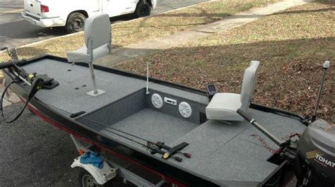 Custom Jon boat with stereo system | Jon boat, Aluminum fishing boats, Bass boat