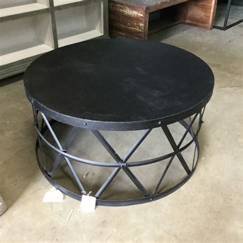 Round Metal Coffee Table | Outdoor coffee tables, Modern coffee tables, Unique coffee table