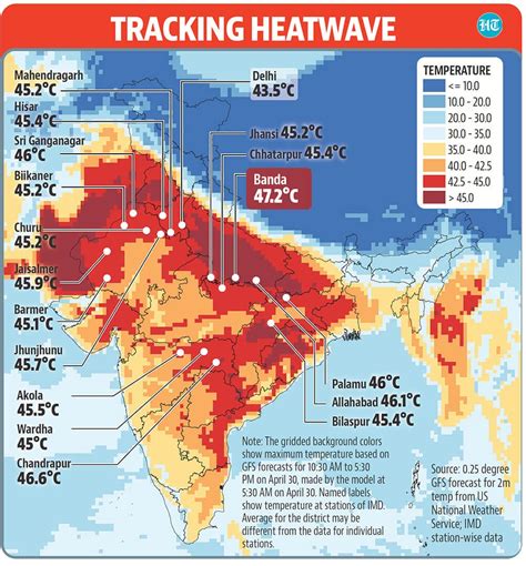 Surface temperature tops 60°C in parts of north India, satellite images ...