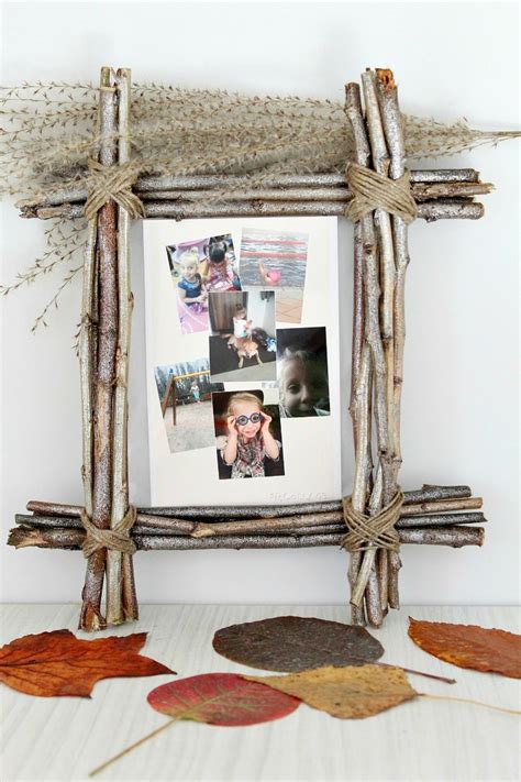 Twig Frame Rustic Home Decor - Easy Peasy Creative Ideas