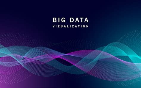 Premium Vector | Visualization big data banner