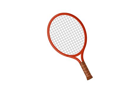 Sport Tennis Racket Cartoon Vector. Ball Graphic by pch.vector ...