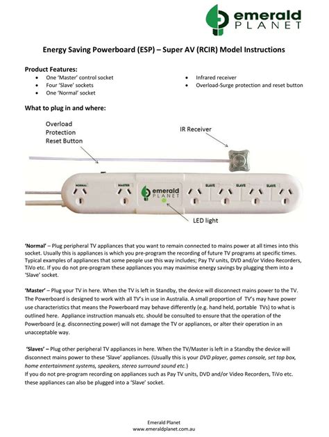 EMERALD PLANET SUPER AV INSTRUCTIONS Pdf Download | ManualsLib