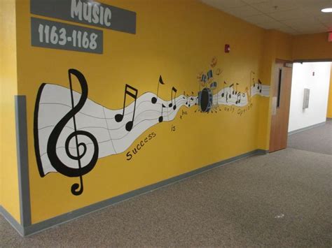 Image result for school hallway murals | School wall art, Music ...