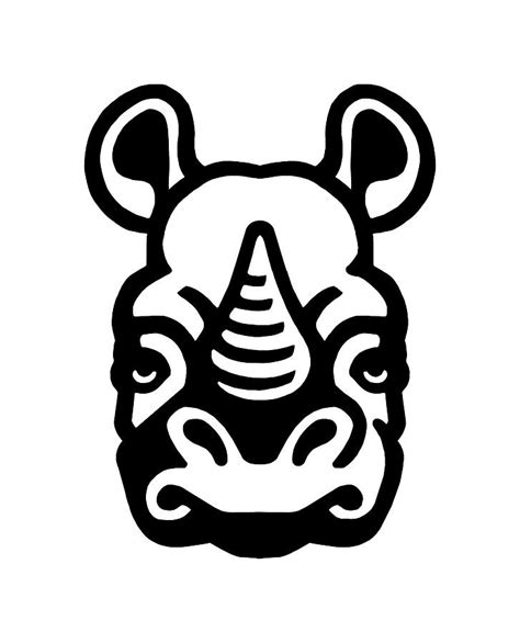 Rhino Head Clipart