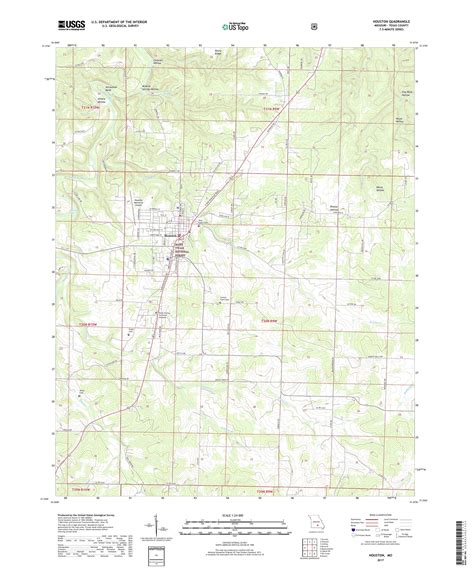 MyTopo Houston, Missouri USGS Quad Topo Map